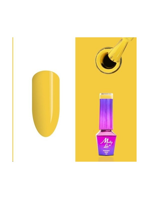 MollyLac /10/ Coctails & Drinks Hybrid Nail Polish Tequila Sunrise 5 мл