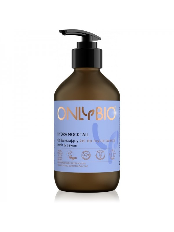 ONLYBIO Hydra Mocktail Refreshing face wash gel Ginger & Lewan 250 ml