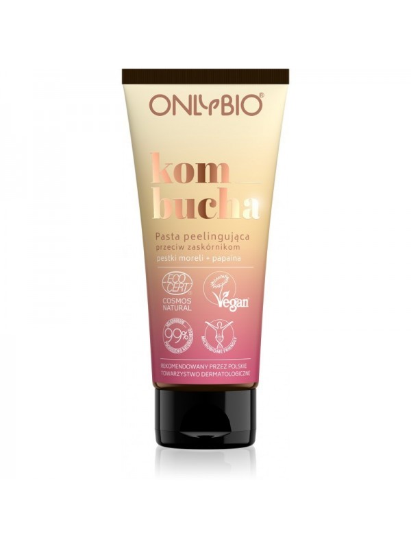 ONLYBIO Kombucha Anti-Blackhead Scrub Paste Apricot Kernel & Papain 75 ml