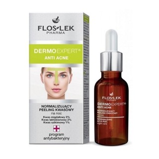 Floslek DERMOEXPERT ANTI ACNE normalizujący Peeling kwasowy na noc 30 ml