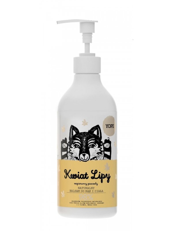 YOPE Vochtinbrengende body- en handlotion Lindenbloem 300 ml