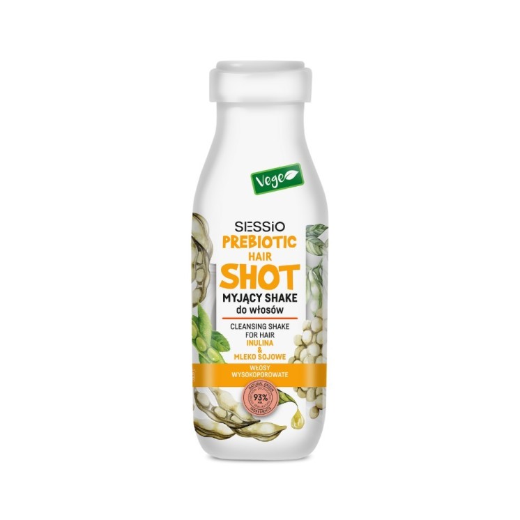 Sessio Prebiotic Hair Shot Myjący Shake do włosów Inulina i Mleko Sojowe 350 g