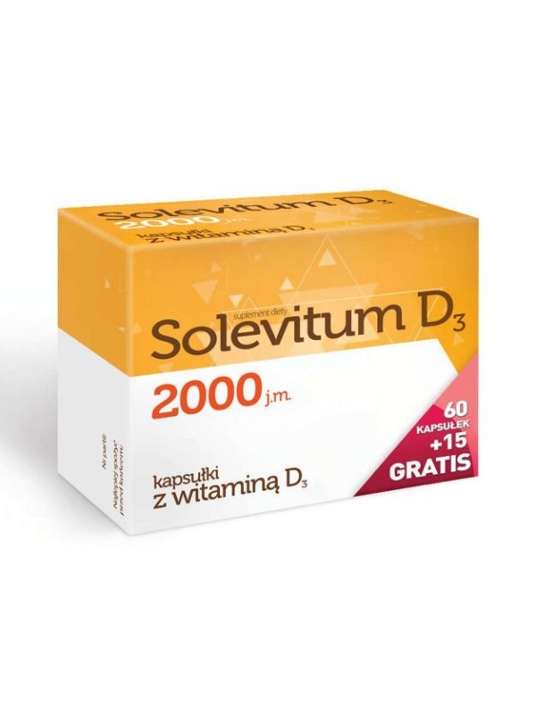 Solevitum Д3 2000 60 таблеток + 15 gratis