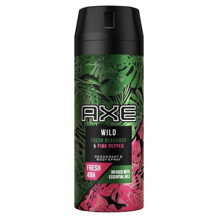 Дезодорант-спрей Axe Wild Fresh Bergamot & Pink Pepper 150 мл
