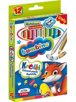 BAMBINO Crayons in a wooden...