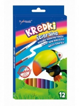 BAMBINO Kredki ścieralne 12...