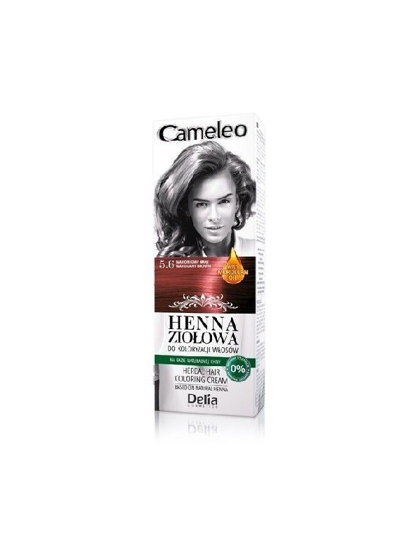 Delia Cameleo Herbal Henna for hair coloring 5 .6 Mahogany brown 75 g