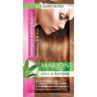 Marion Szampon koloryzujący z wyciągiem z aloesu 4-8 myć /62/ Ciemny blond 40 ml