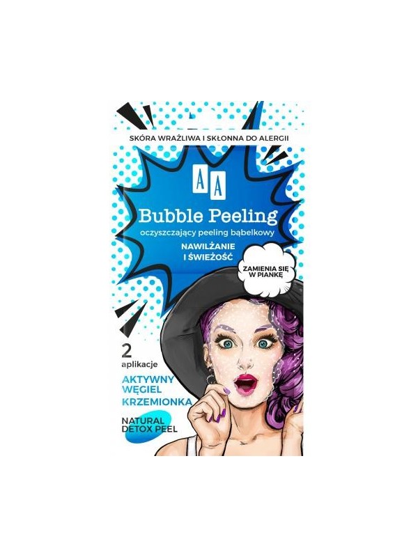 AA BUBBLE PEELING очищаючий Bubble peeling Зволоження та свіжість Активоване вугілля + Silica 8 мл