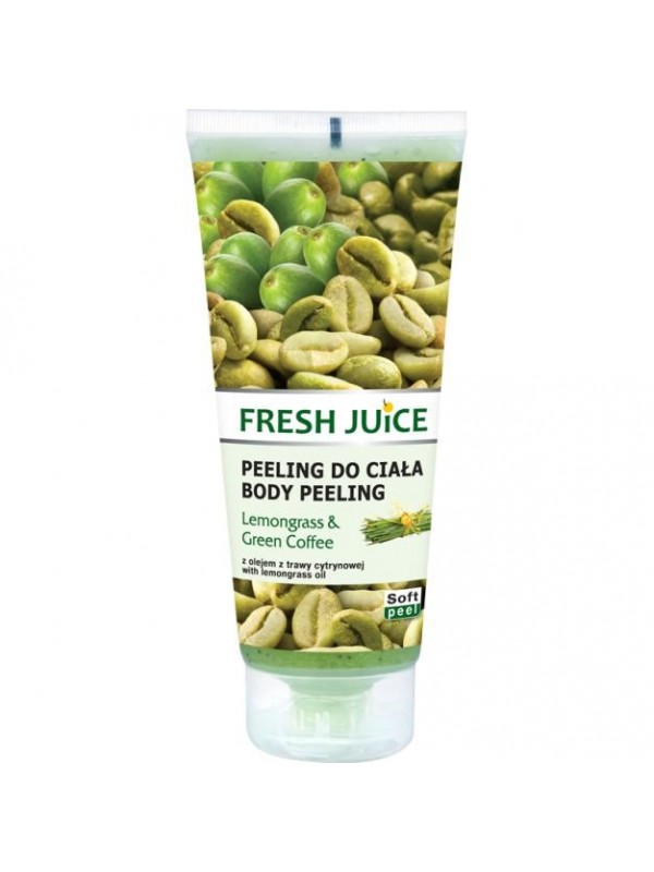 Fresh Juice Romige Peeling Gel met Citroengrasolie en Groene Koffie 200 ml