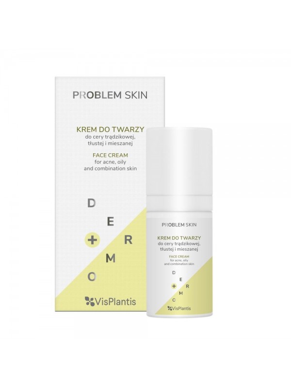 Vis Plantis Problem Skin Крем для обличчя для акне, жирної та комбінованої шкіри 30 мл