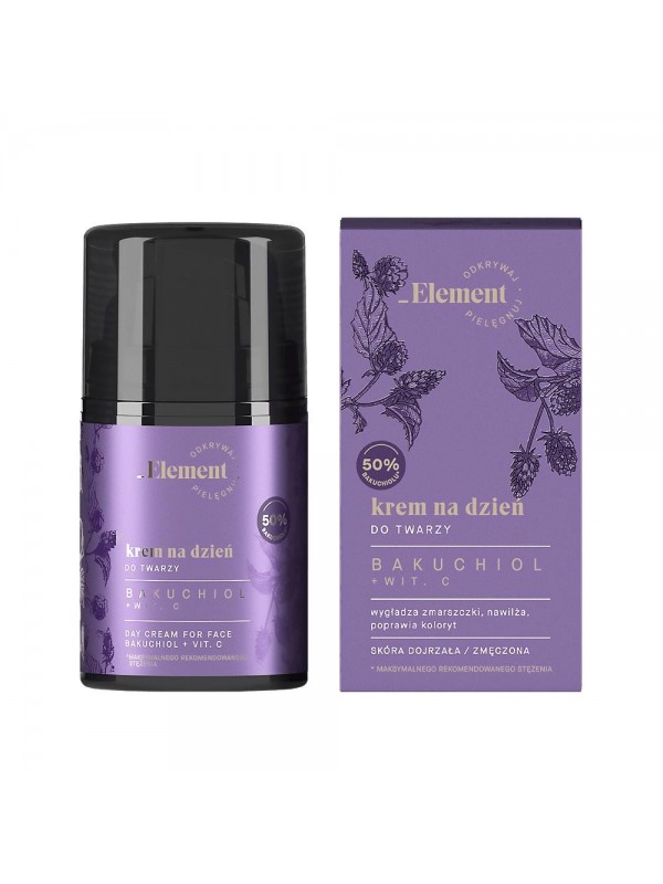 Element Bakuchiol + Vitamin C Day face cream for mature and tired skin 50 ml