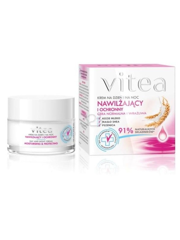 Vitea Moisturizing and protective face cream for normal and sensitive skin 50 ml