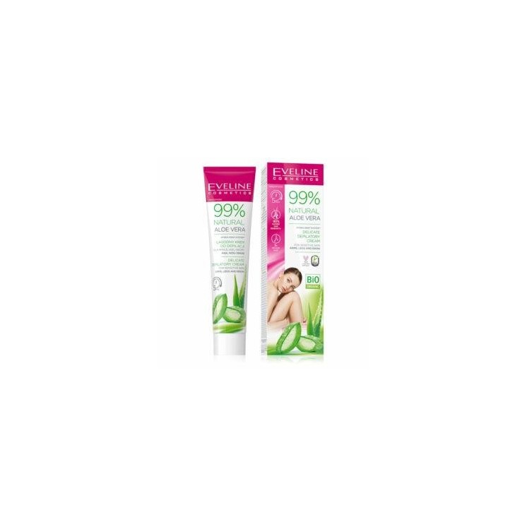 Eveline 99% Natural Aloe Vera Ultra-Zachte Gezichts- en Kinontharingsset 20 ml