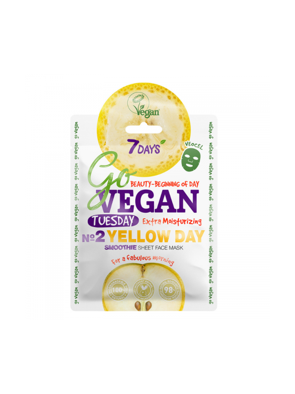 7 days Go Vegan Sheet face mask Вівторок 25 гр