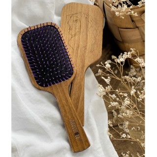 Anwen Hairbrush Wooden hair brush Violet 1 piece