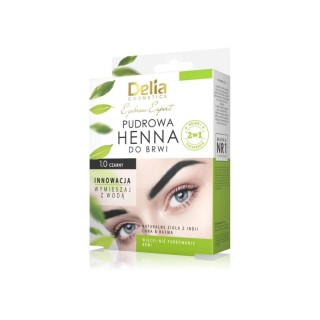 Delia Henna voor wenkbrauwen poeder 1.0 Zwart 4 g