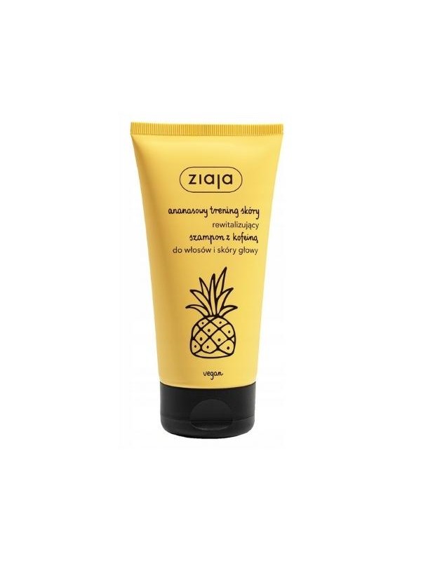 Шампунь для волосся Ziaja Pineapple Hair Shampoo з кофеїном 160 мл