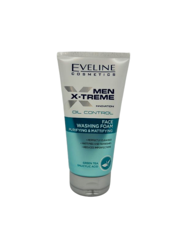 Eveline Men X-Treme Innovation! Oil Control Foam for cleansing and matting the face 150 ml