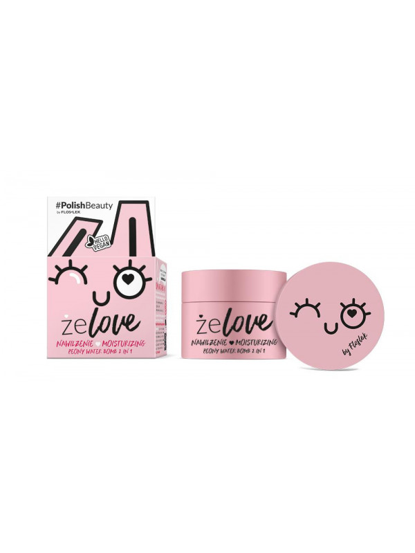 Floslek ŻeLove hydraterende gezichtsgel Peony Water Bomb 2in1 50 ml