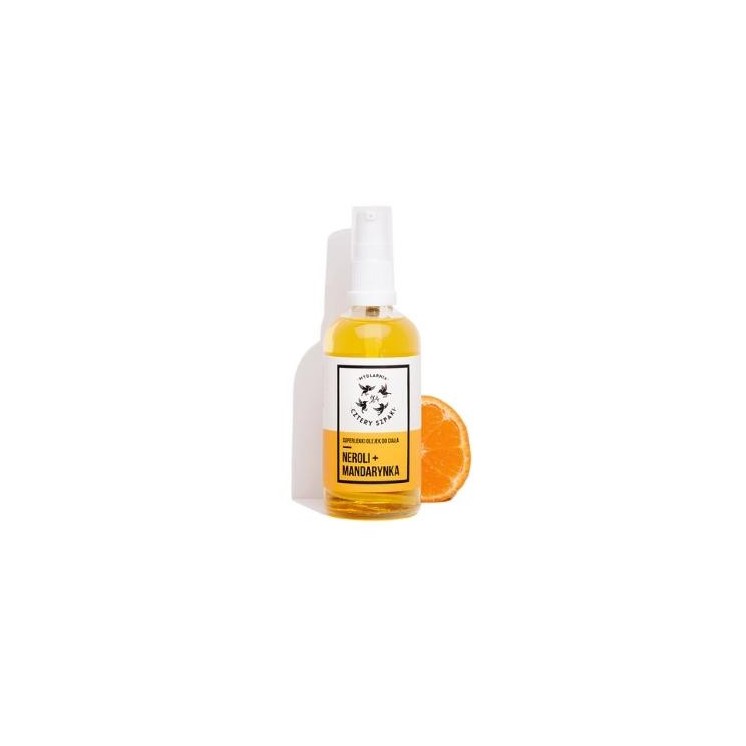 Mydlarnia Cztery Szpaki superleichtes Neroli + Mandarinen-Körperöl 100 ml