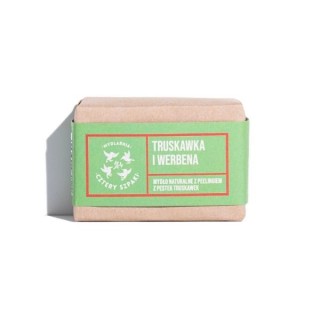 Mydlarnia Cztery Szpaki Natural Soap Strawberry and Verbena 110 g