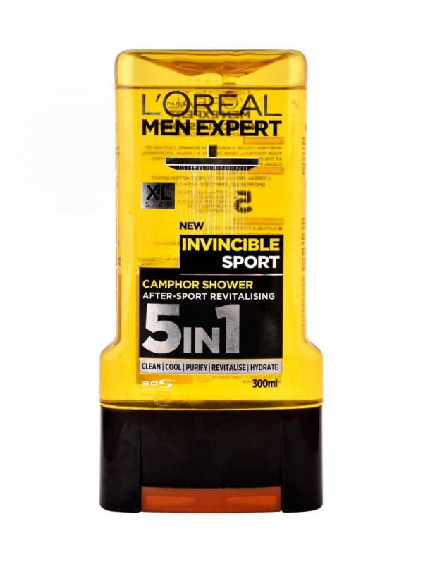 Чоловічий гель для душу Loreal Men Expert Invincible Sport 300 мл