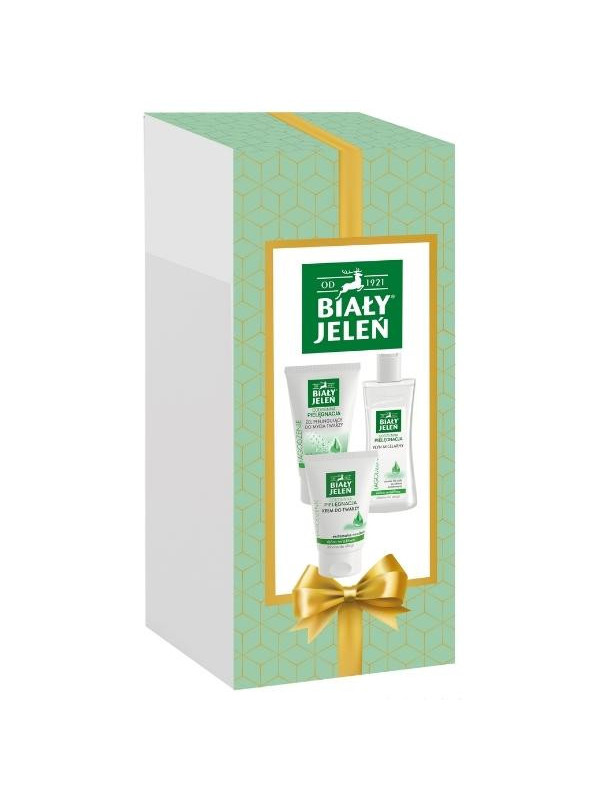 Biały Jeleń Soothing Care set Peeling gel 150 ml + Micellaire vloeistof 265 ml + Gezichtscrème 100 ml