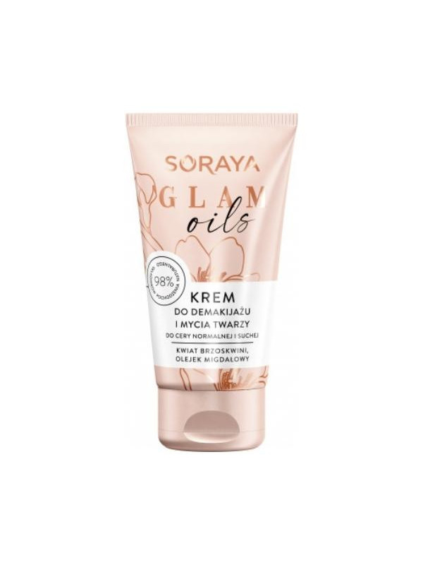 Soraya GLAM OILS Crème voor het verwijderen van make-up en het wassen van het gezicht 125 ml