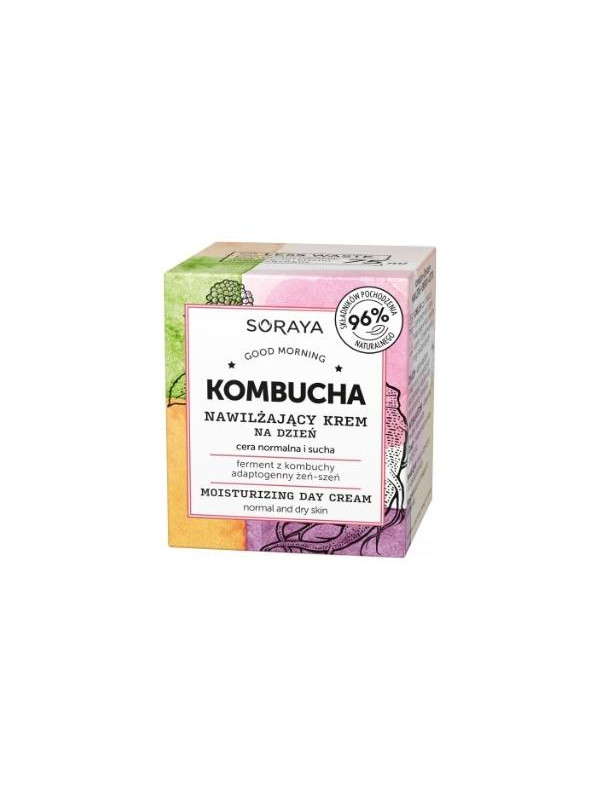 Soraya KOMBUCHA зволожуючий денний крем для обличчя для нормальної та сухої шкіри 75 мл