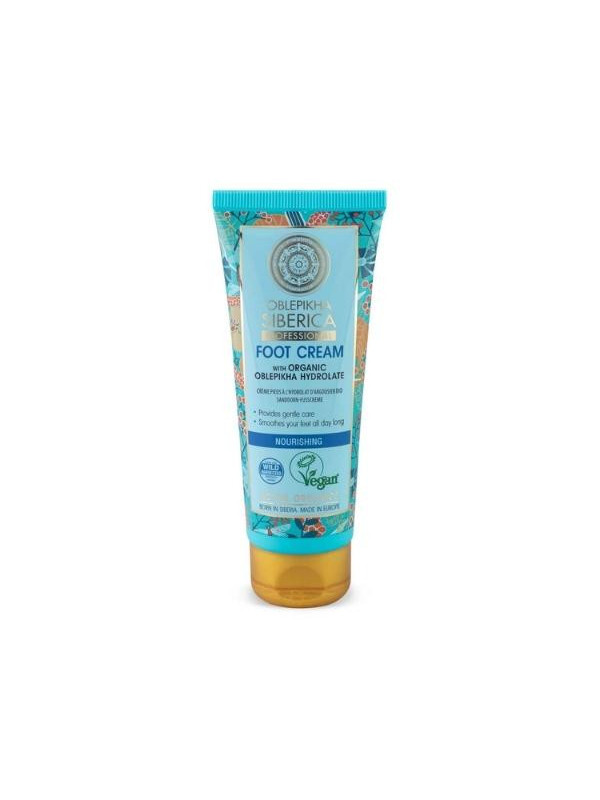 Natura Siberica Oblepikha Professional Vegan Nourishing Foot Cream Based on Sea Buckthorn Hydrolat 75 ml