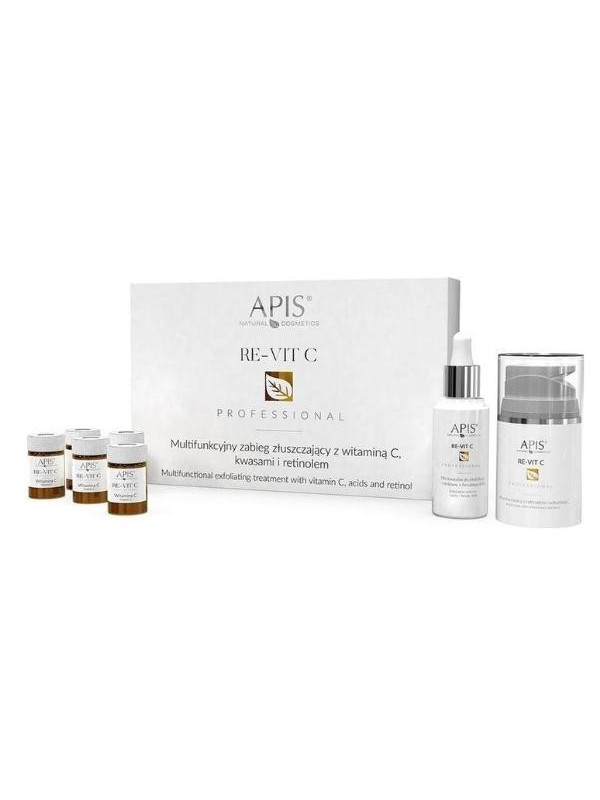 Apis Re-Vit C багатофункціональний відлущувальний засіб Вітамін С 5x1 г + Кислоти 30 мл + Retinol 50 мл