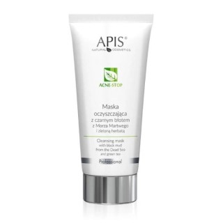 Apis Acne - Stop очищаюча маска із зеленим чаєм і гряззю Мертвого моря 200 мл