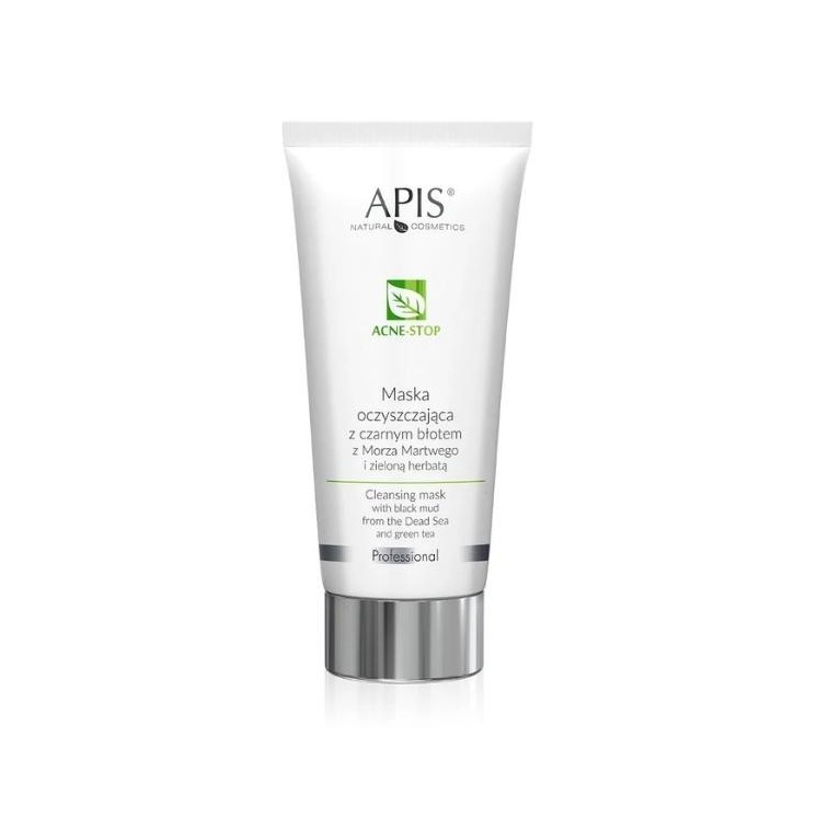 Apis Acne-Stop oczyszczająca Maska z zieloną herbatą i błotem z Morza Martwego 200 ml