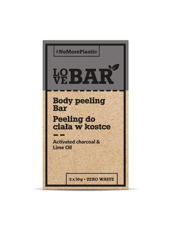 Love Bar Кубики Peeling для тіла Activated Charcoal & Lime 2x30 г