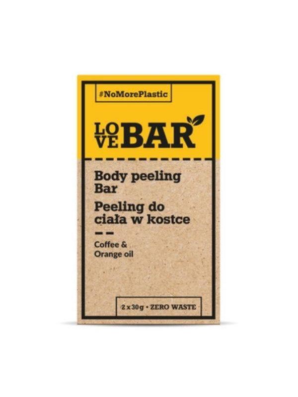 Love Bar Peeling для тіла кубик Coffee & Orange oil 2x30 г