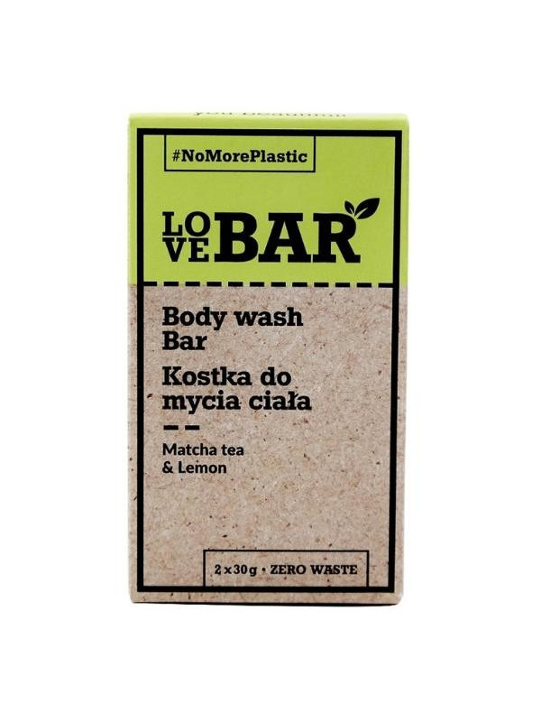 Love Bar Matcha & Lime body wash bar 2x30 g