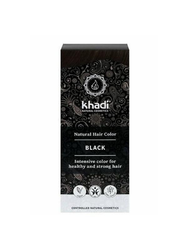 Khadi Natural Hair Colour Henna voor haar Zwart 100 g