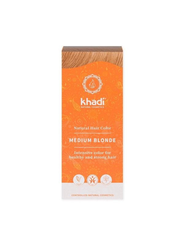 Khadi Natural Hair Colour Хна для волосся середньо- Blond 100 г