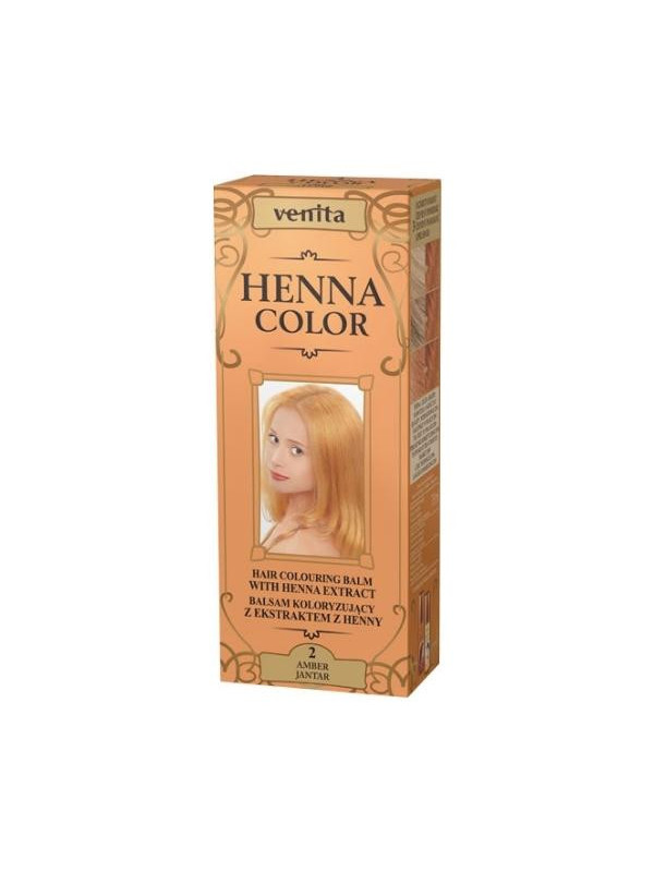 Venita Henna Color Coloring balm with henna extract /2/ Jantar 75 ml