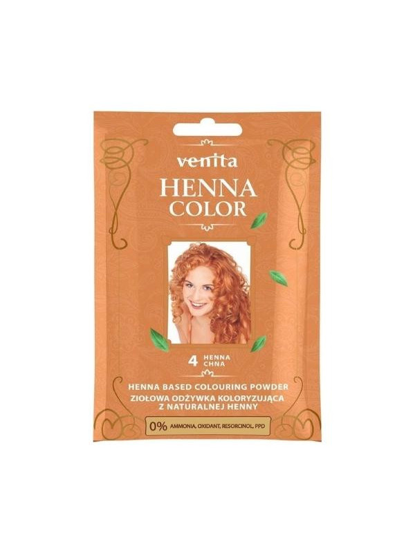 Venita Henna Color ziołowa Odżywka koloryzująca z naturalnej henny /4/ Henna Chna 25 g