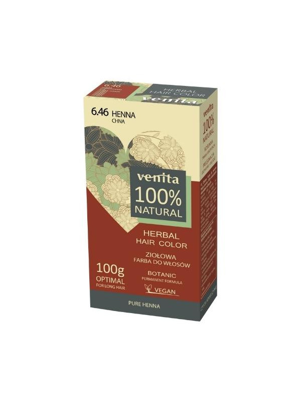 Фарба для волосся Venita Herbal Hair Color трав'яна /6.46/ Henna Chna 100 г