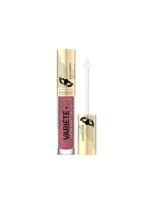 Eveline Variete Satin Liquid lipstick with hyaluronic acid /03/ Berry Shake 4,5 ml