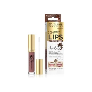 Eveline OH! MY LIPS Lip Plumping Lip Gloss with Hyaluronic Acid Chocolate 4.5 5 ml