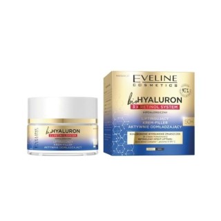 Eveline BioHyaluron 3x Retinol System 50+ ліфтинговий крем-наповнювач активно омолоджуючий 50 мл