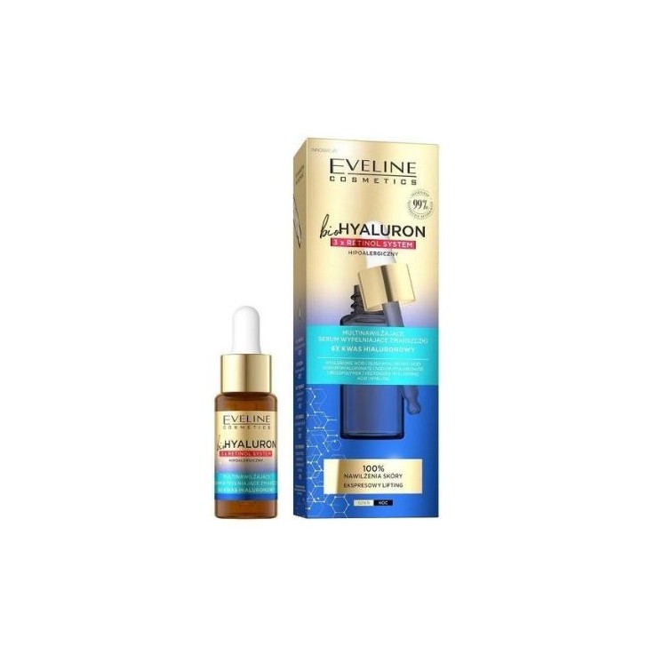 Sérum visage combleur Eveline BioHyaluron 3x Retinol System 18 ml