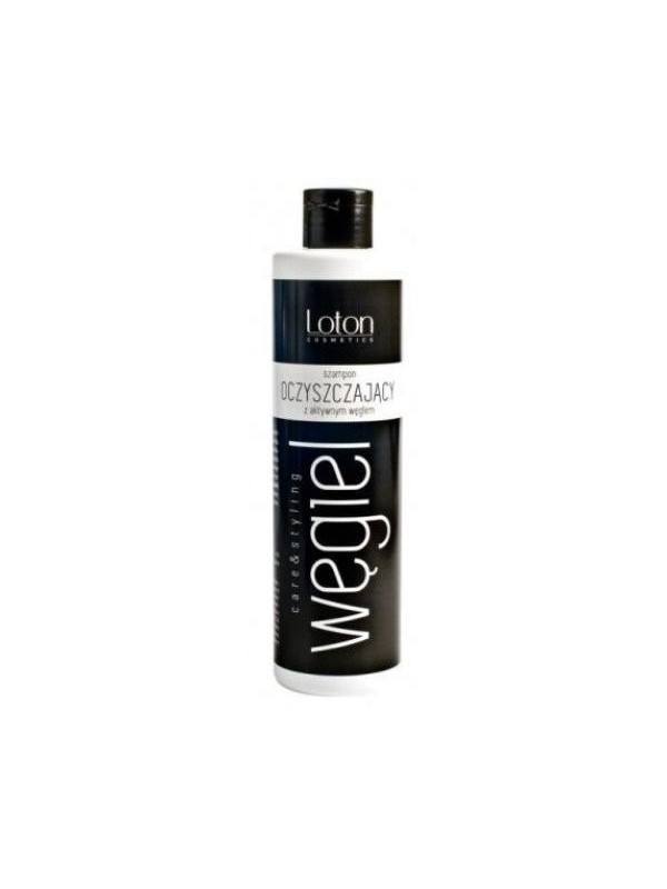 Loton Black Carbon cleansing hair shampoo with active carbon 300 ml