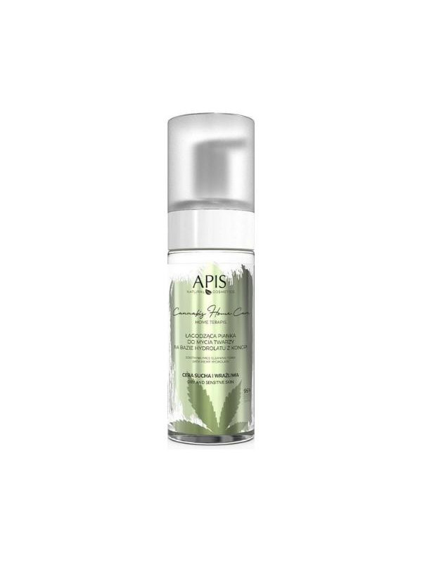 Apis Cannabis Home Care łagodząca Pianka do mycia twarzy na bazie hydrolatu z konopi 150 ml