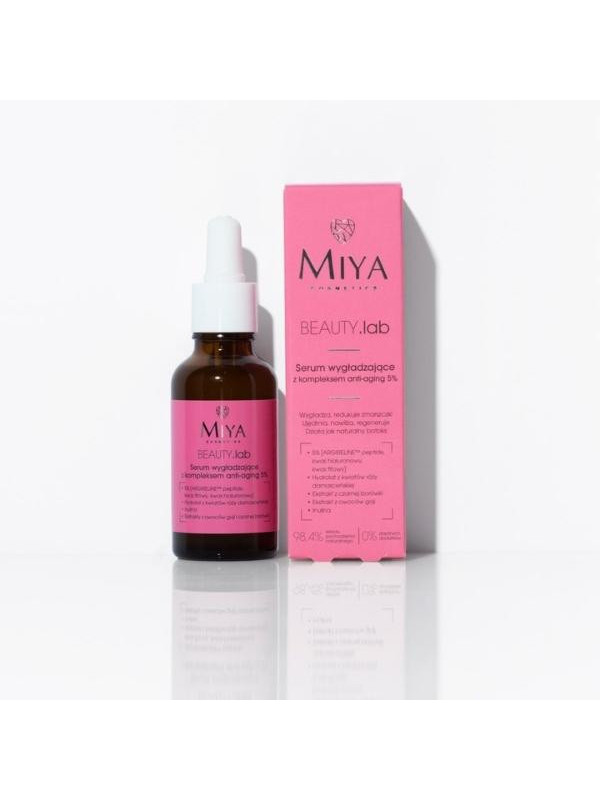 Miya Cosmetics BEAUTY .lab Smoothing Serum with anti-aging complex 5 %