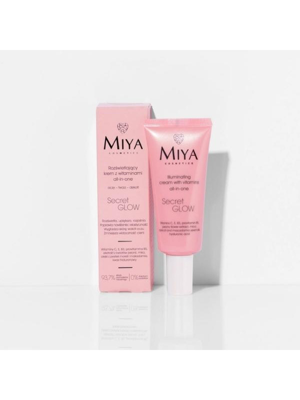 Освітлюючий крем Miya Cosmetics Secret GLOW з вітамінами all-in-one